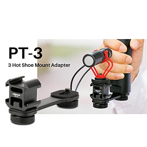 ULANZI PT-3 Triple Cold Shoe Mount Adapter