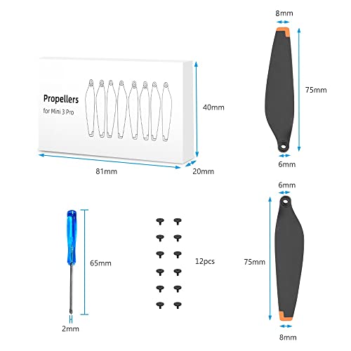 Ainiv 8-Pack Low Noise Propellers for DJI Mini 3 Pro