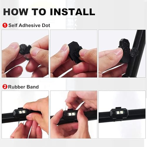 JinRui-T LED Strobe Lights for Drones - 7 Colors