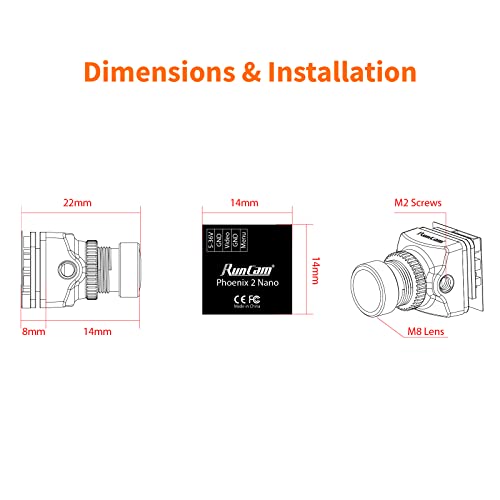 RunCam Phoenix 2 FPV Drone Camera 1000TVL