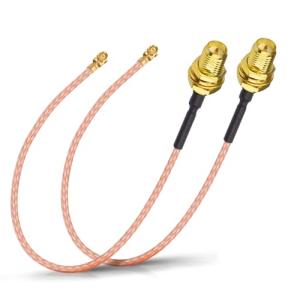 15cm RP-SMA to IPX Antenna Adapter Cable 2-Pack