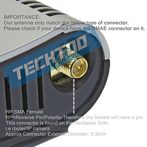 TECHTOO Dual Band WiFi Antenna 7dBi 2-Pack