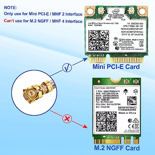 15cm RP-SMA to IPX Antenna Adapter Cable 2-Pack