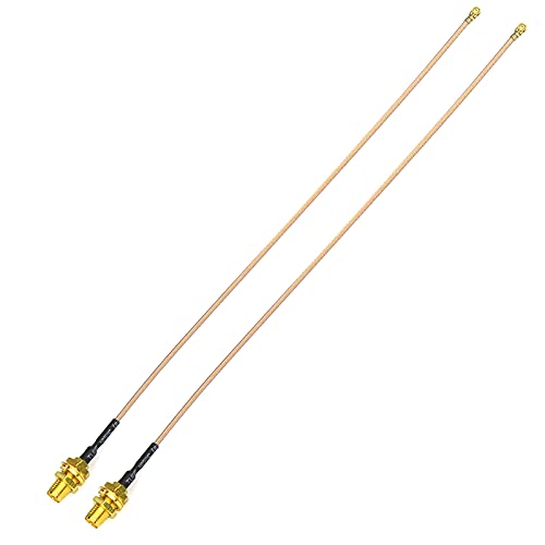 15cm RP-SMA to IPX Antenna Adapter Cable 2-Pack