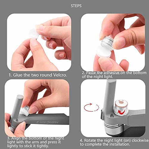 WANGCL 4-Pack LED Drone Strobe Lights