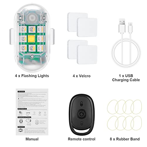 Ainiv 4PCS LED Strobe Lights for Drones