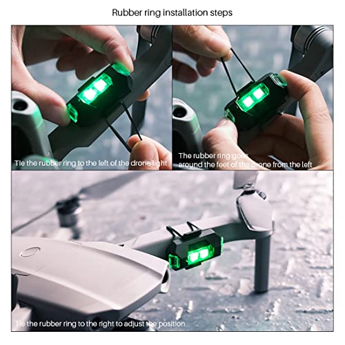 4-Pack Colorful LED Strobe Lights for Drones