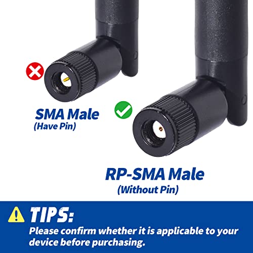 Bingfu Dual Band WiFi Antenna RP-SMA 2-Pack