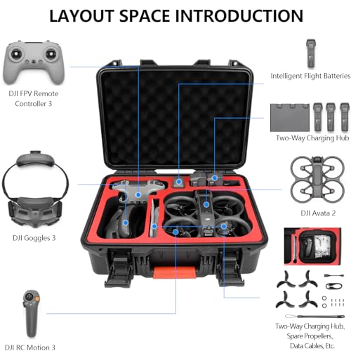 Waterproof Hard Case for DJI Avata 2 Drone