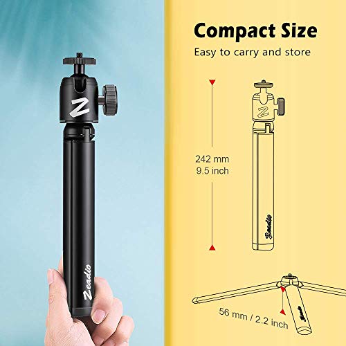 Zeadio Mini Tripod with Ball Head Mount