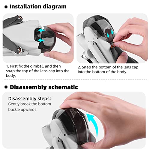 Hensych Gimbal Lock Cap for D-J-I Mini 3