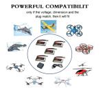 RoaringTop 1S 420mAh 3.7V Lipo Battery & Charger