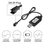 2-Pack USB Charger for 7.4V LiPo Batteries