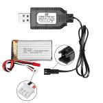 2-Pack USB Charger for 7.4V LiPo Batteries
