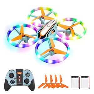 i9 Drone for Kids with Colorful Lights, Headless Mode, Flip