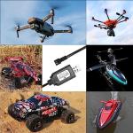 2-Pack USB Charger for 7.4V LiPo Batteries