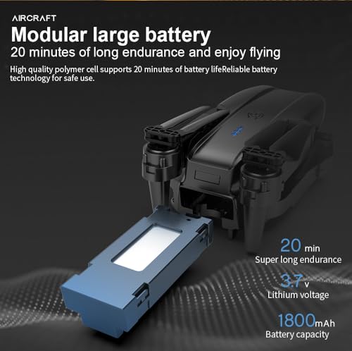 SyncTech Max Foldable Drone with Dual HD Camera