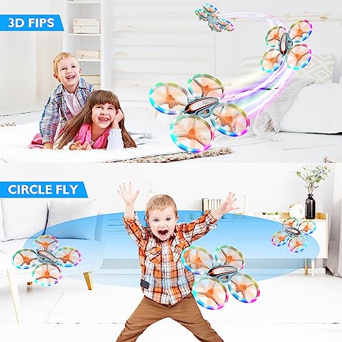 i9 Drone for Kids with Colorful Lights, Headless Mode, Flip