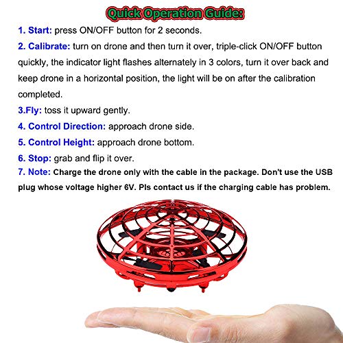 2 Speed Hand Controlled Mini Drone with LED Light