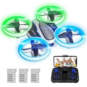 Mini Drone with HD Camera, LED Light, Headless Mode