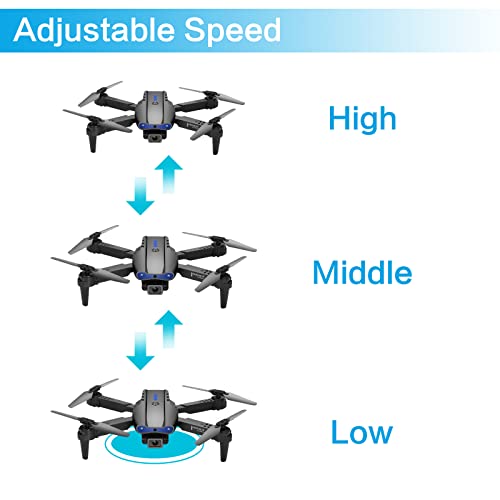 Kids' Foldable Mini Drone with Camera - 3 Batteries