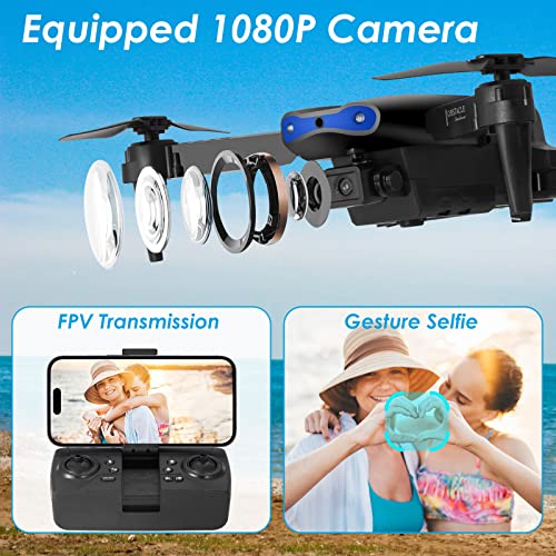 Kids' Foldable Mini Drone with Camera - 3 Batteries