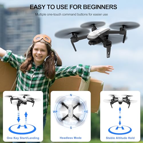 1080P HD Long Distance RC Drone - 2 Batteries, FPV
