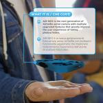 AirSelfie Pocket Drone with 12MP Camera - Blue