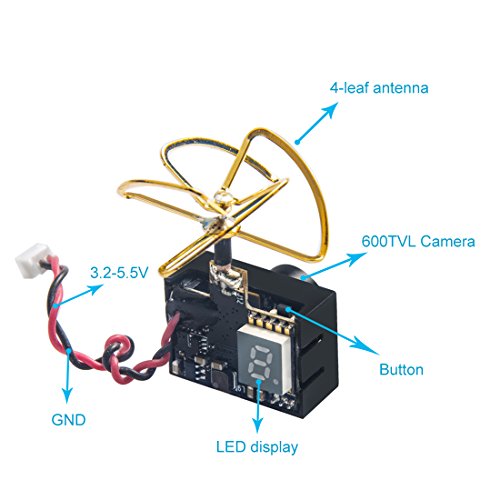 Micro FPV Camera with Switchable Transmitter