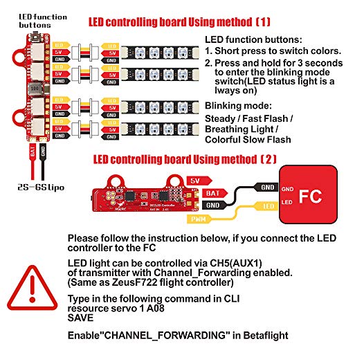 Mini LED Controller for FPV Racing Drone