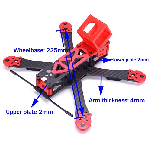 FPV Racing Drone Frame Kit with Camera Mount
