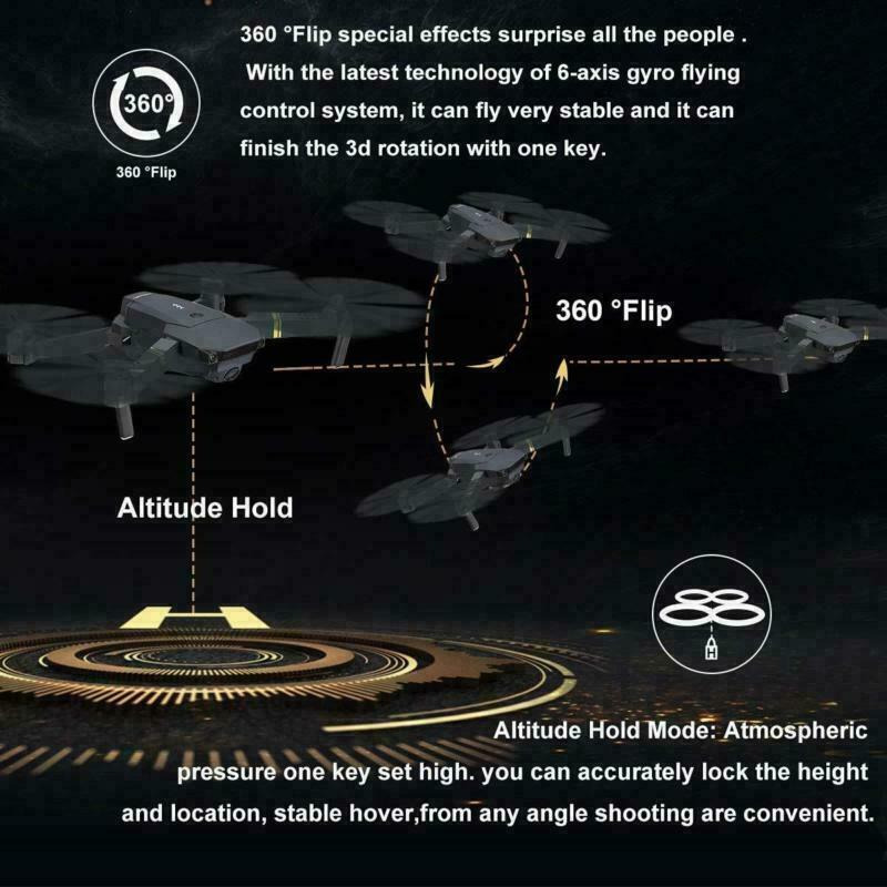 Wifi HD Camera Foldable Quadcopter + 4 Batteries