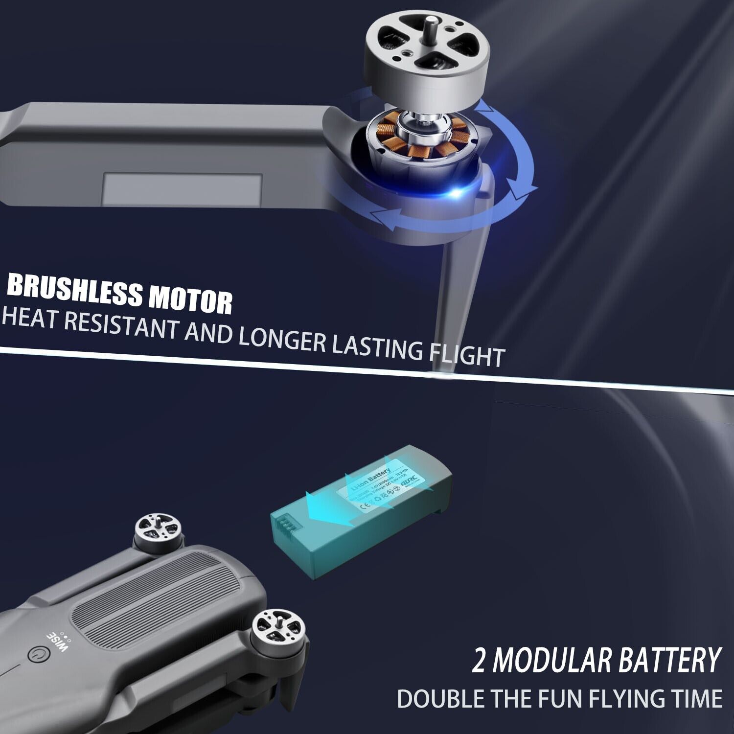 Foldable 4K Drone with GPS Camera