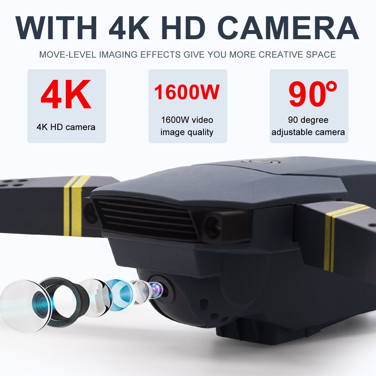 Foldable A6 GPS FPV Drone with 4K Camera