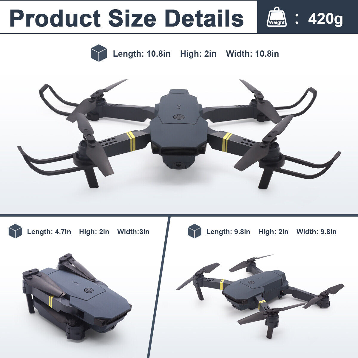 Foldable A6 GPS FPV Drone with 4K Camera