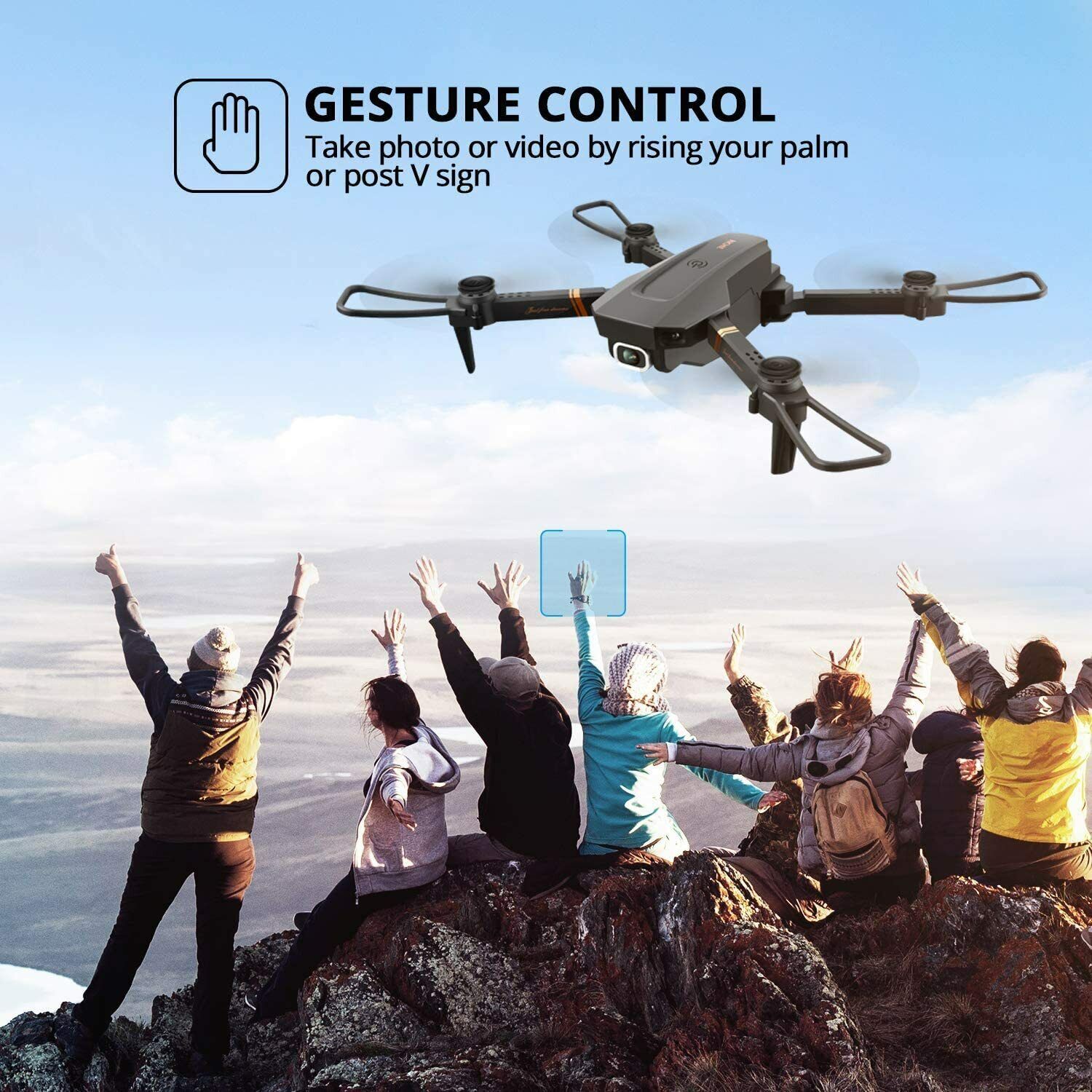 4K Camera Foldable Drone with Remote Control
