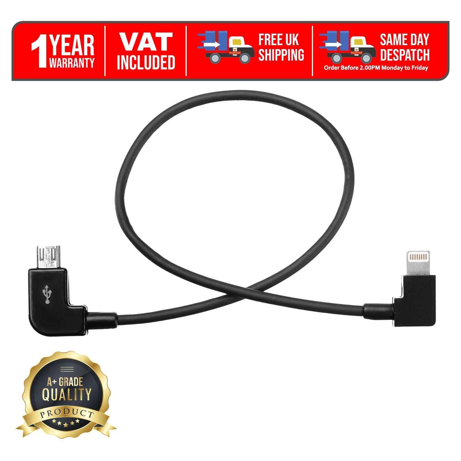 DJI Mavic/Spark Remote to iPhone/iPad Cable