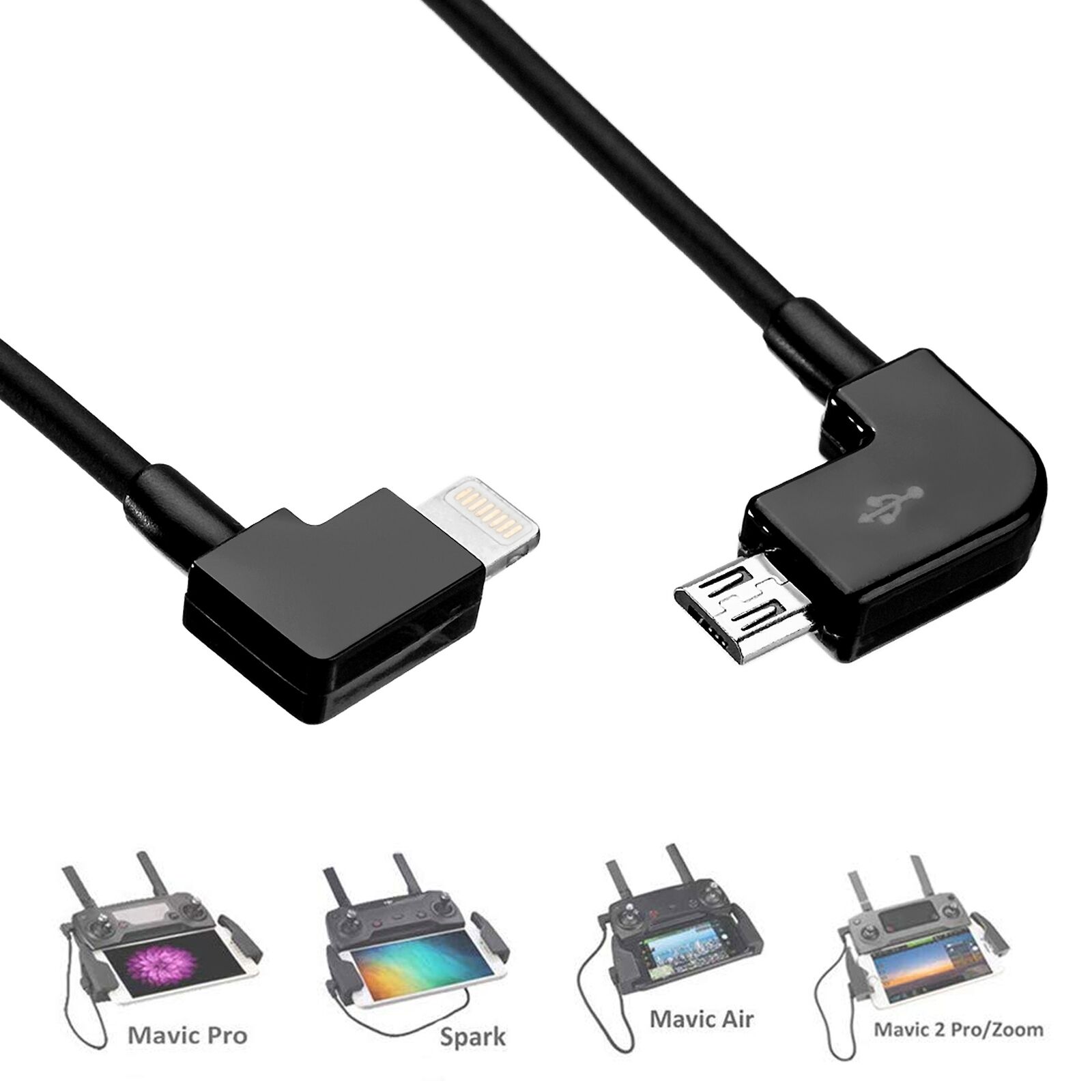 DJI Mavic/Spark Remote to iPhone/iPad Cable