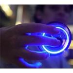Hand gesture-controlled LED mini UFO drone
