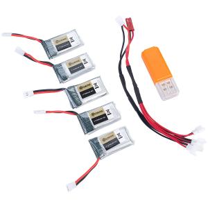 Airgineers Micro-Drone 5 Batteries and USB Charger Set