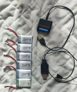 5in1 LiPo Battery USB Charger + 6 Batteries