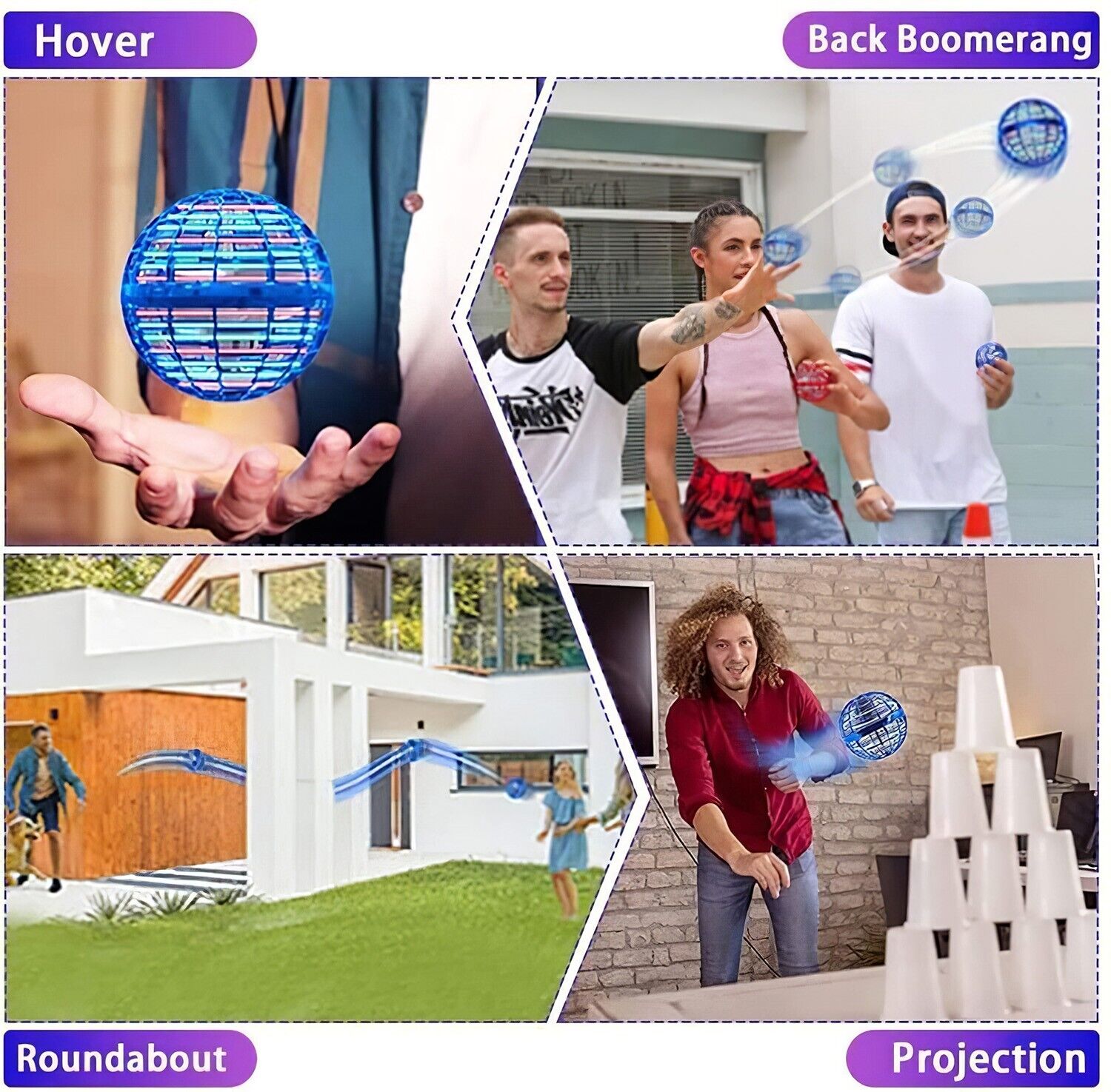 Mini Blue Space Drone - Kids Gift