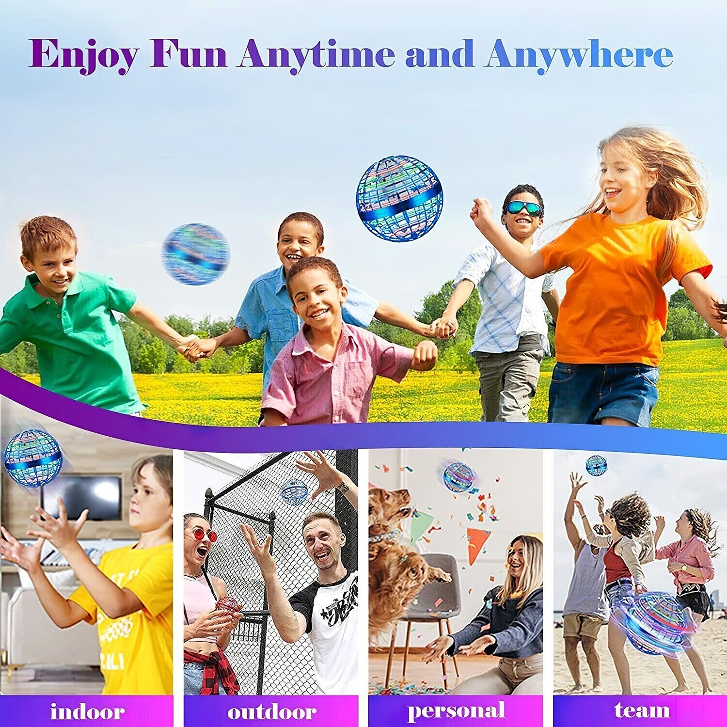 Mini Blue Space Drone - Kids Gift