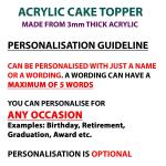 Acrylic Drone Racing Pilot Cake Topper