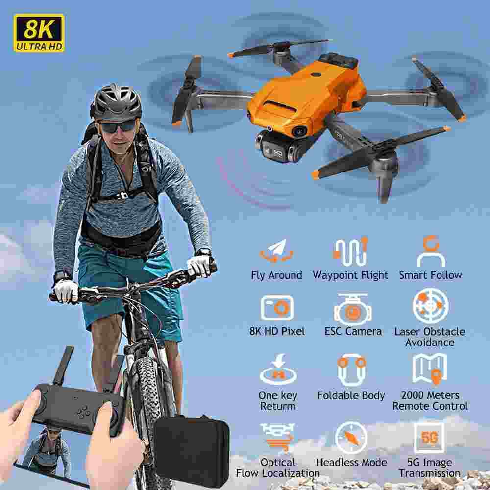 8K Dual Camera GPS Drone with Follow Me