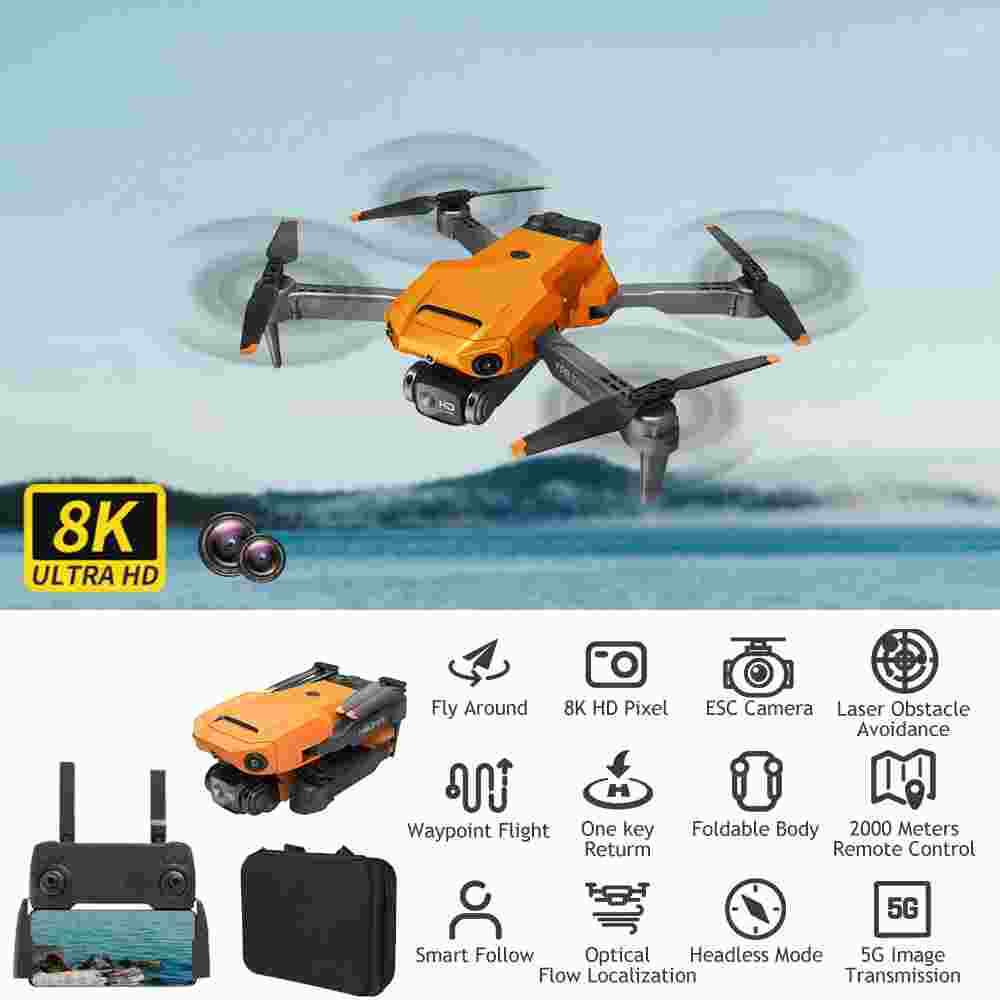 8K Dual Camera GPS Drone with Follow Me