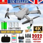 Foldable GPS quadcopter with 3 batteries & 4K camera
