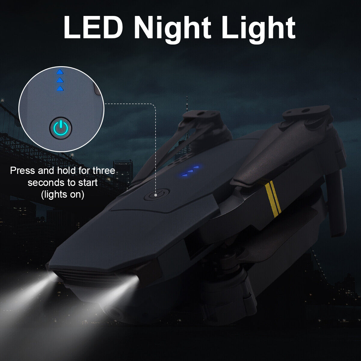 Foldable Dual Camera 4K Drone with GPS