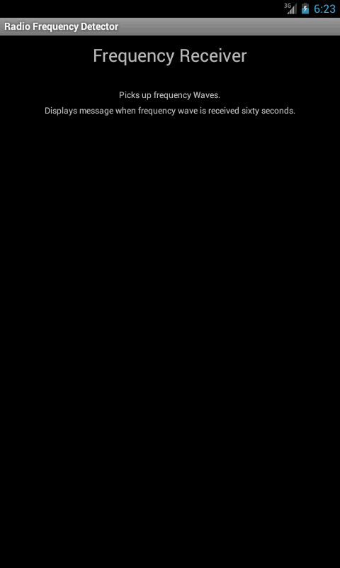 Radio Frequency Detector