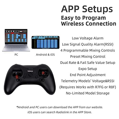 8-Channel RC Transmitter with Receiver and Remote